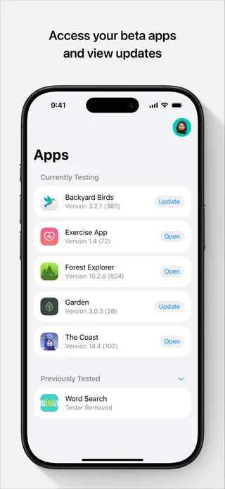 TestFlight: Screenshot 1