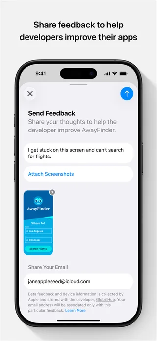 TestFlight: Screenshot 3