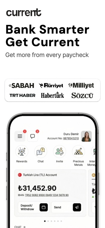 Inspired by Current Banking App: Screenshot 1