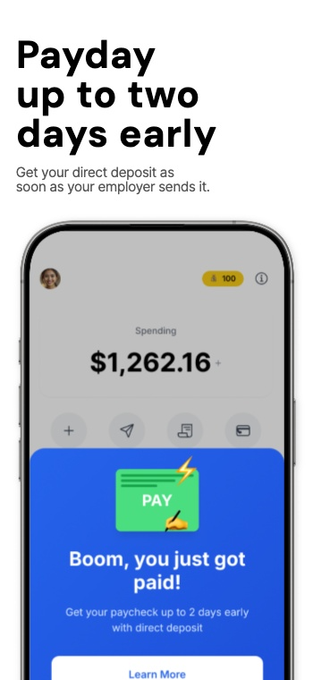 Inspired by Current Banking App: Screenshot 1