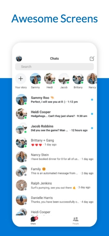 Inspired by Microsoft OneDrive App Store Screenshot Template preview 1
