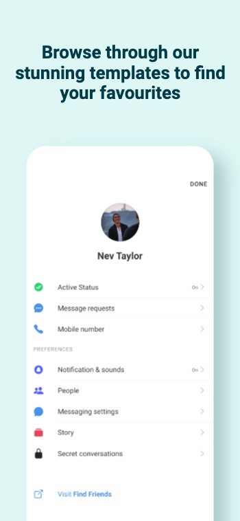 Inspired by Kic App Store Screenshot Template preview 2