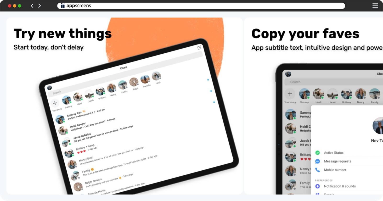 Landscape: Aven App Store Screenshot Template