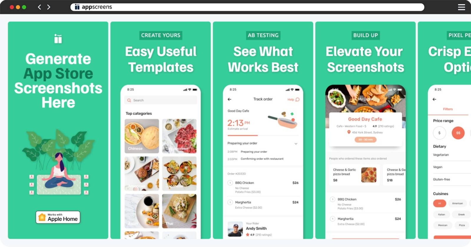Inspired by Carb Manager App Store Screenshot Template