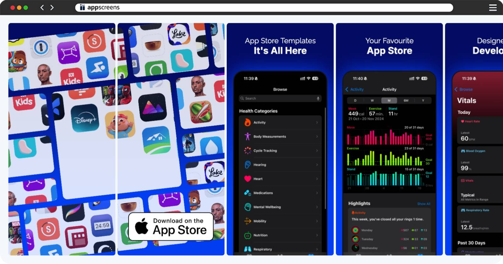 Inspired by Max Stream App Store Screenshot Template