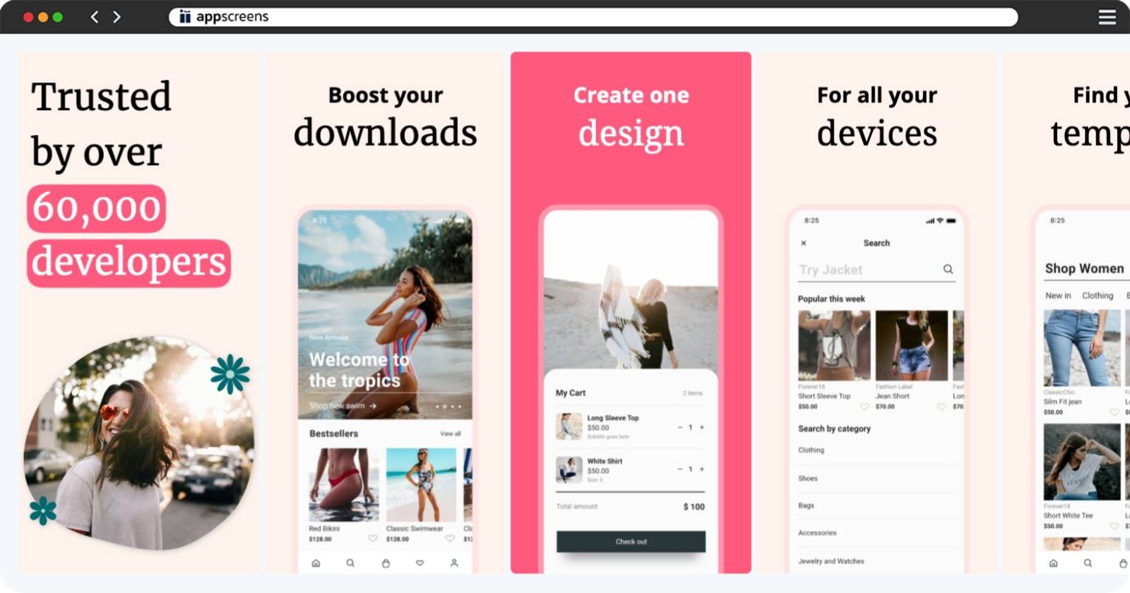 Inspired by Flo App Store Screenshot Template
