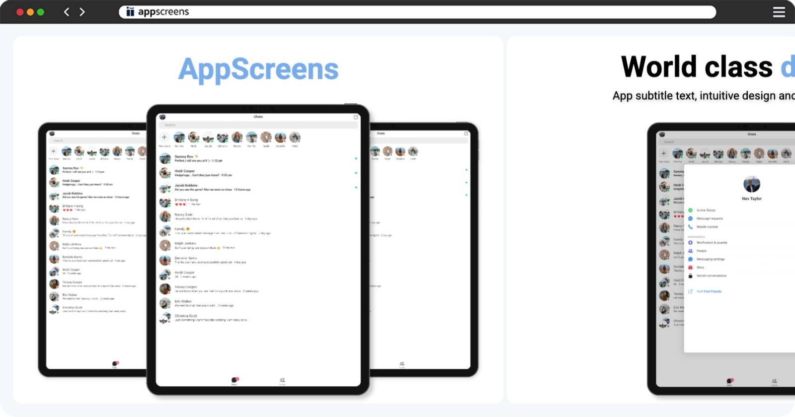 Landscape: Eira App Store Screenshot Template