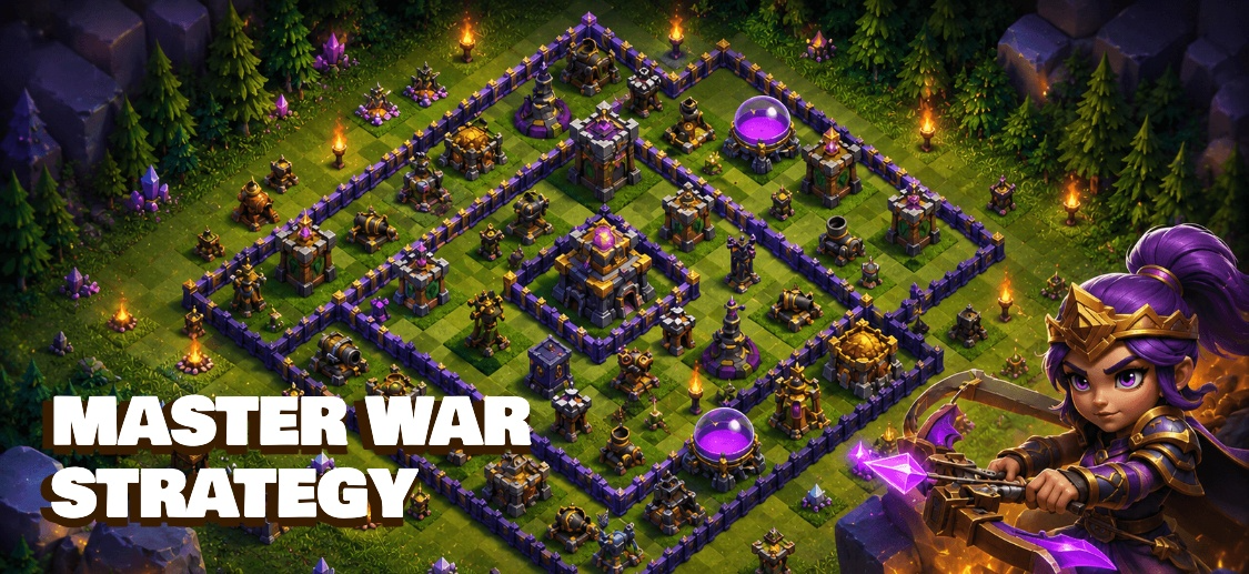 Landscape: Inspired by Clash of Clans App Store Screenshot Template preview 4