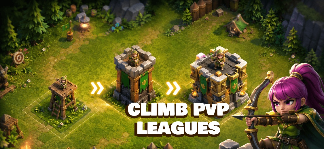 Landscape: Inspired by Clash of Clans App Store Screenshot Template preview 6