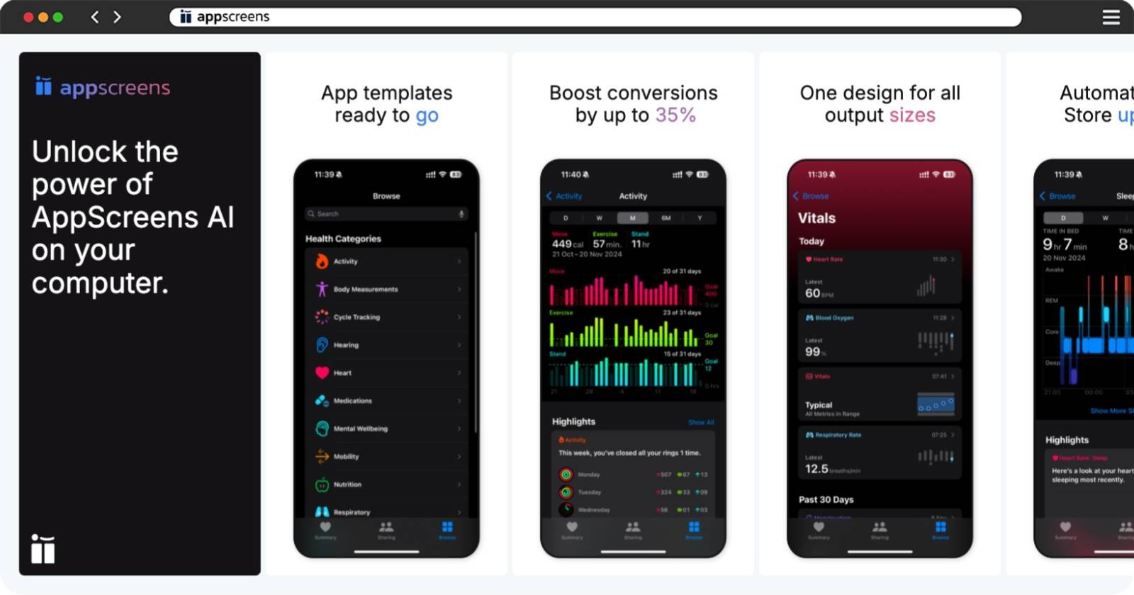 Inspired by Gemini App Store Screenshot Template
