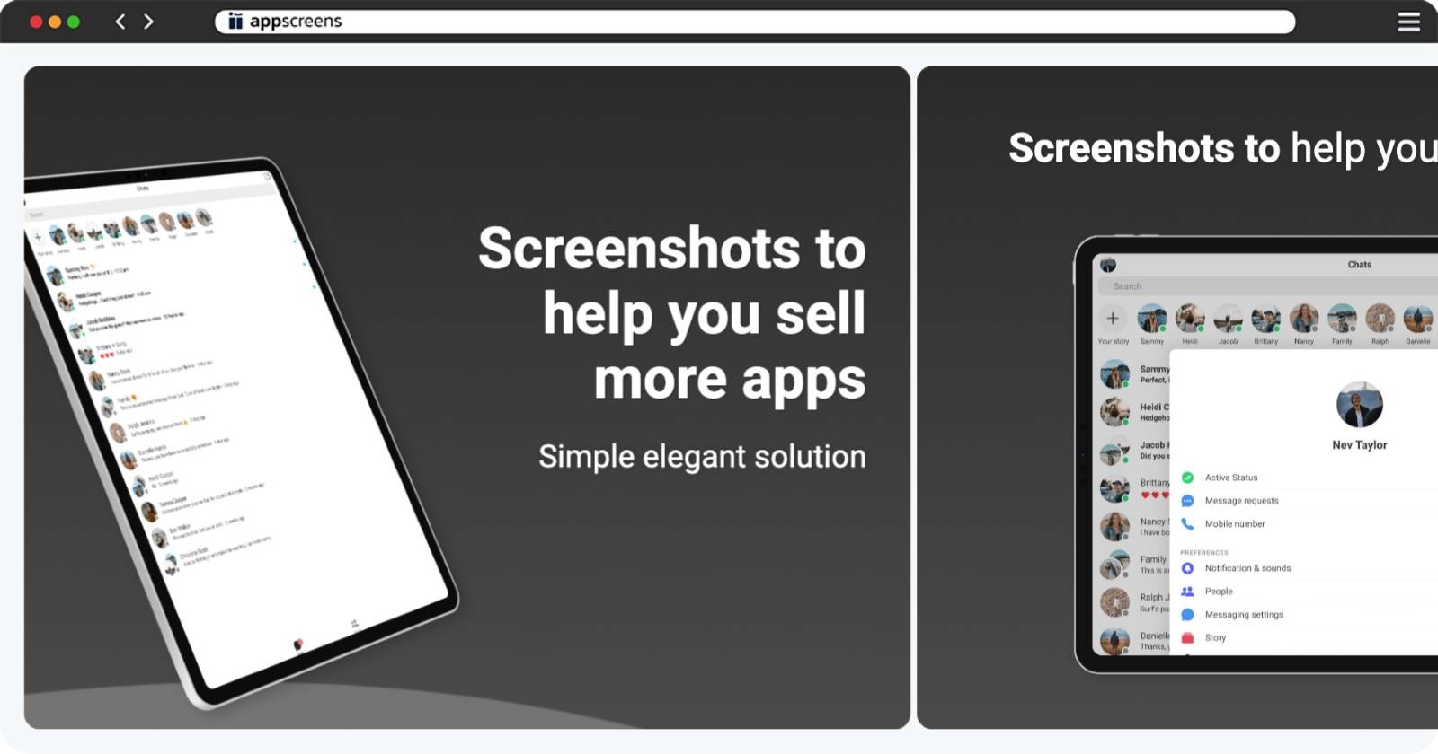 Landscape: Nilo App Store Screenshot Template