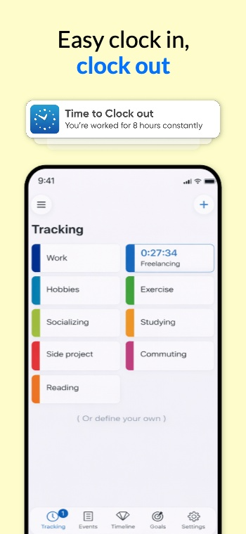Inspired by Time Tracking App Store Screenshot Template preview 2