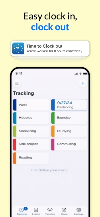 Inspired by Time Tracking: Screenshot 1