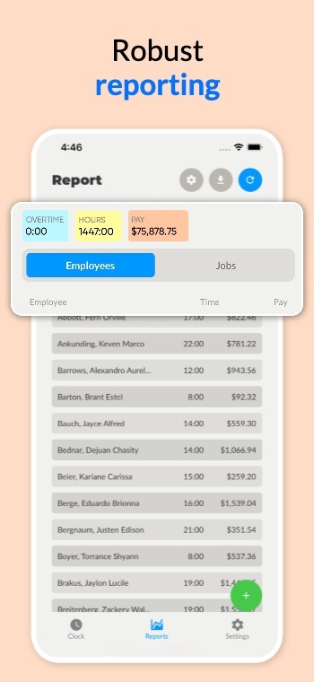 Inspired by Time Tracking: Screenshot 1