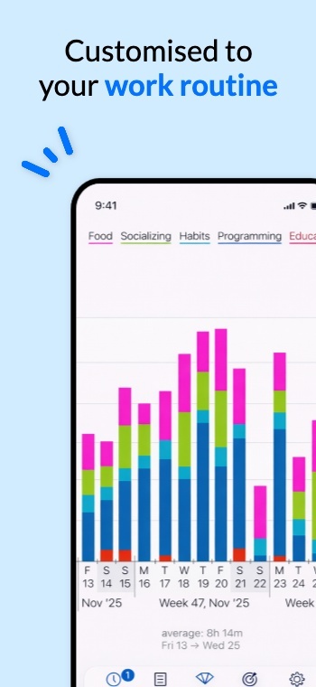 Inspired by Time Tracking: Screenshot 1