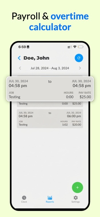 Inspired by Time Tracking: Screenshot 1