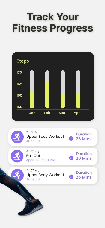 Inspired from Fitness App: Screenshot 6