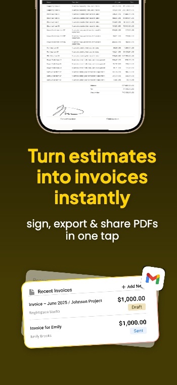 Inspired by Invoice App: Screenshot 1