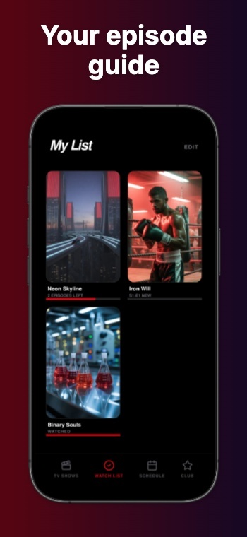 Inspired by streaming app: Screenshot 1