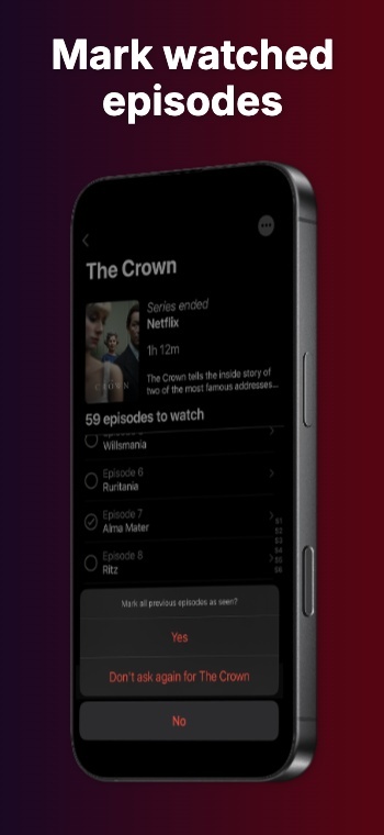 Inspired by streaming app: Screenshot 1