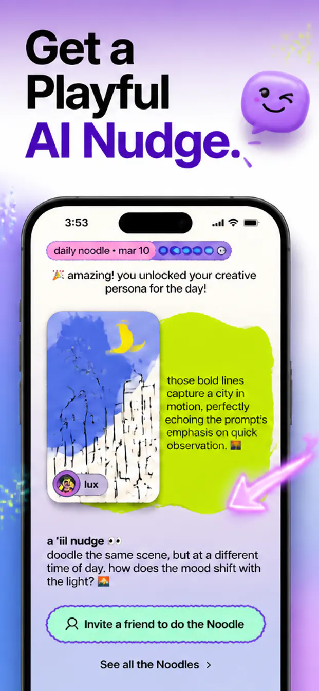 Marketing screenshot generated for a mobile app