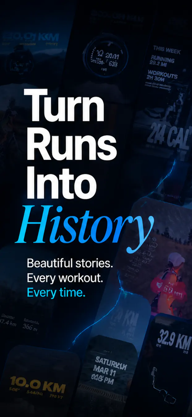 Generated App Store screenshot template with bold headline