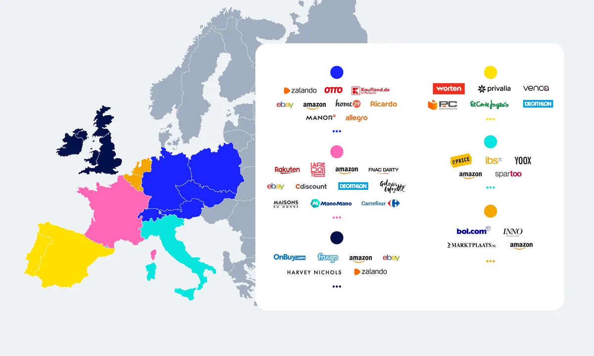 Principales marketplaces en Europe en 2024