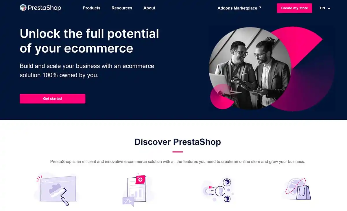CMS e-commerce Prestashop