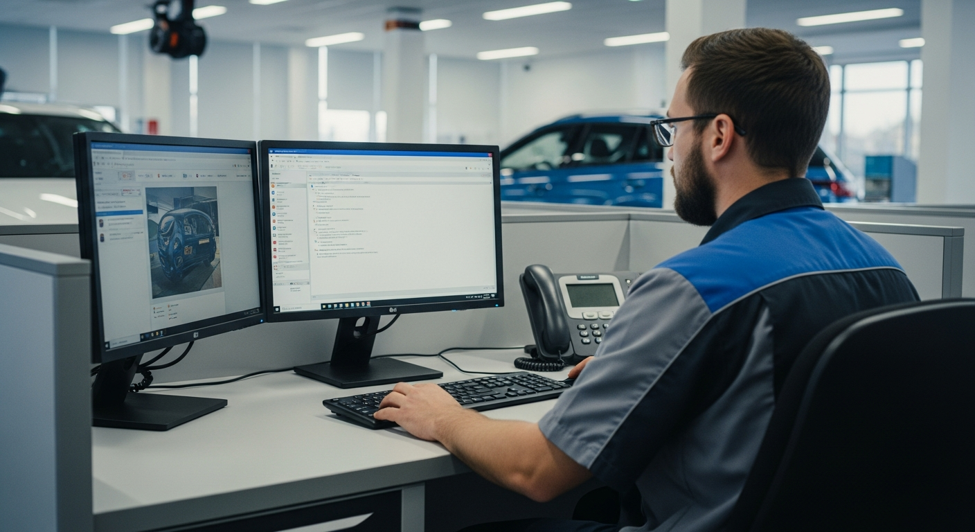 AI scheduling tool in use