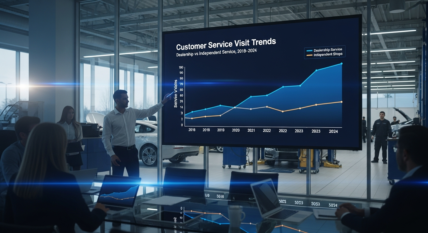 Service visit trends graph