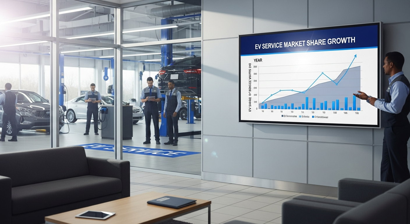 EV market share growth graph.