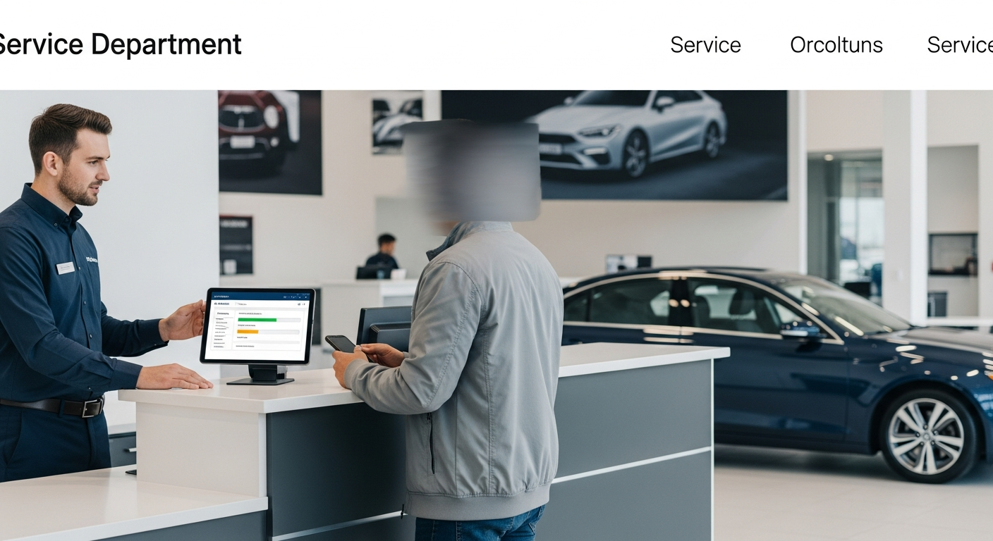 Customer experience at a dealership service department