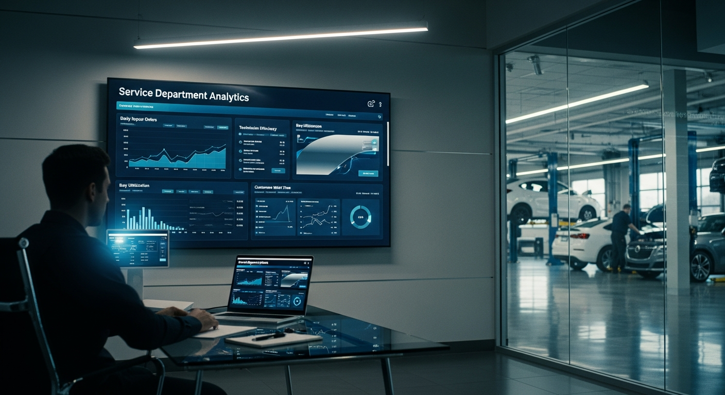 Service department analytics dashboard