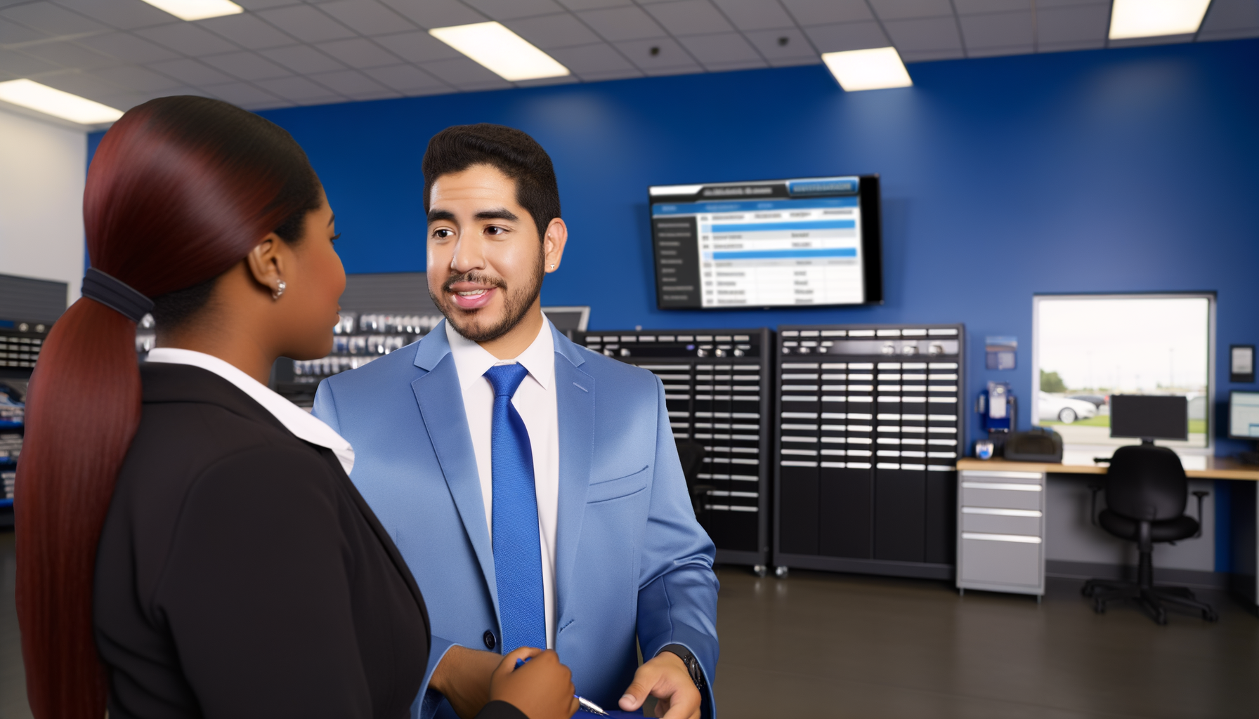 Service advisor upselling parts during service