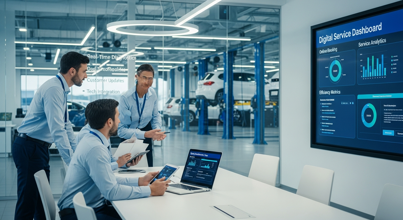 Service managers strategizing