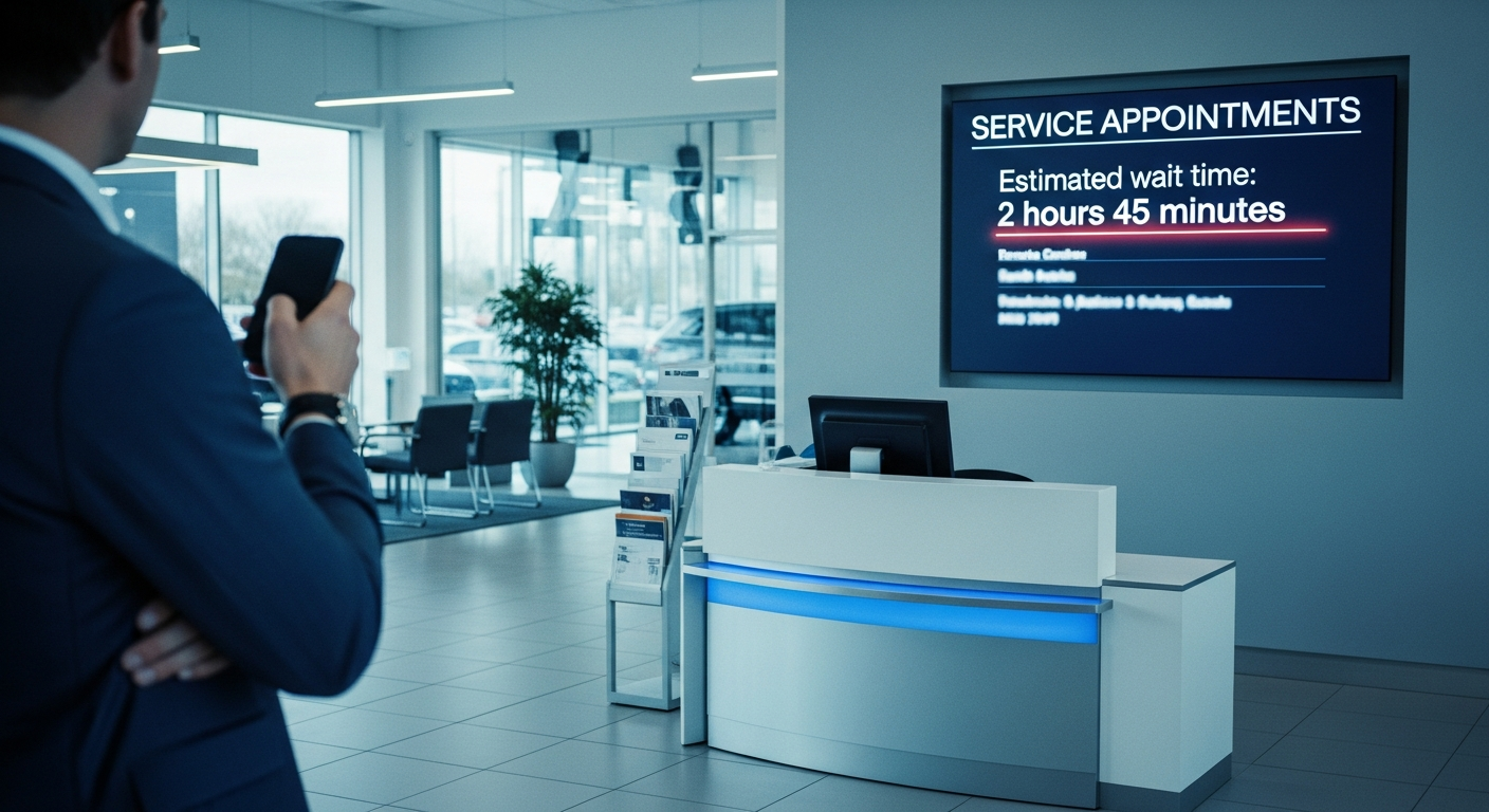 Customer experiencing long service wait times