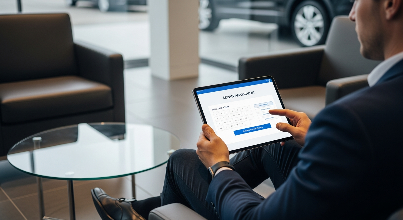 Customer using digital service tools