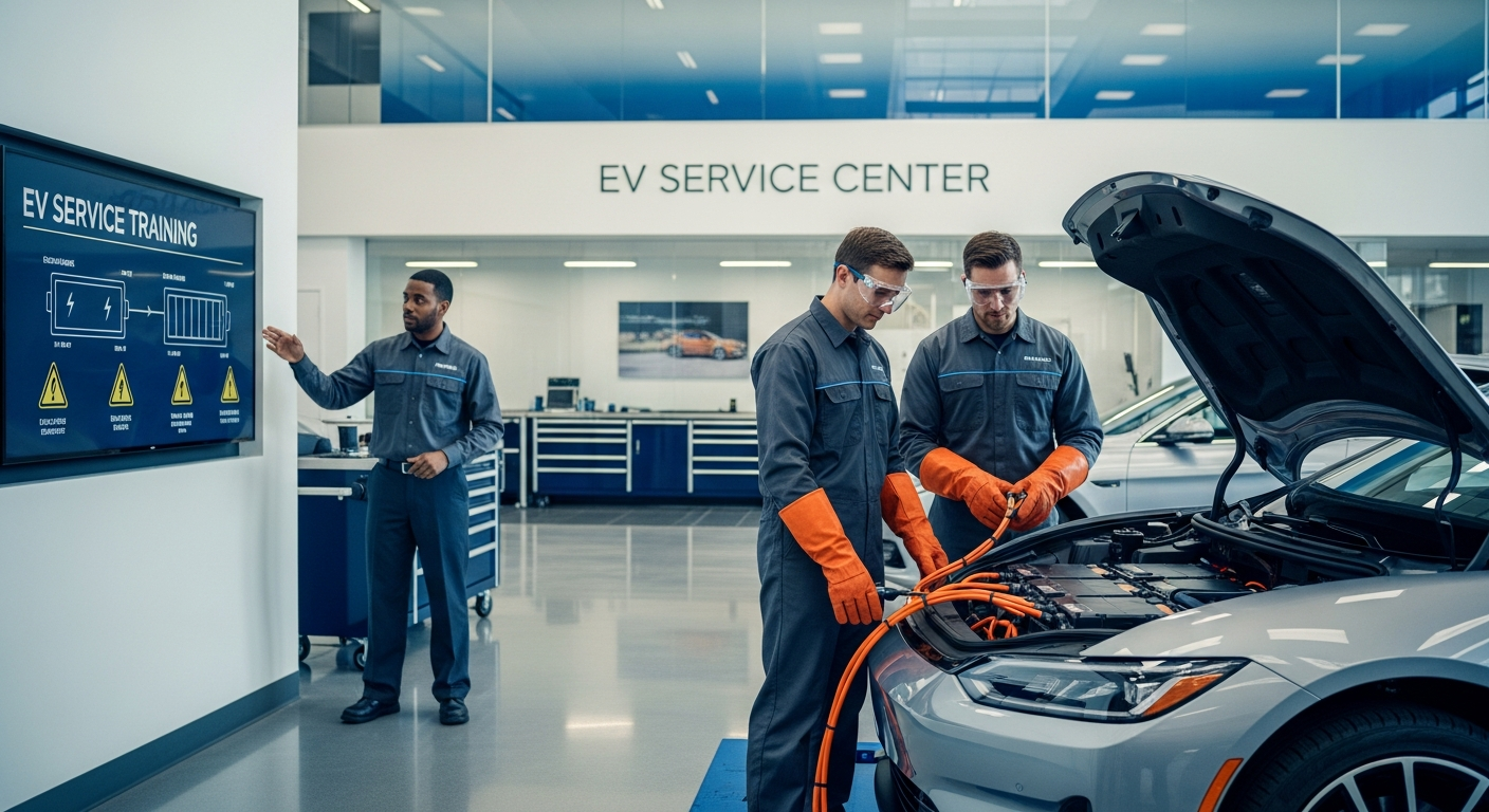 Technician training for high-voltage systems