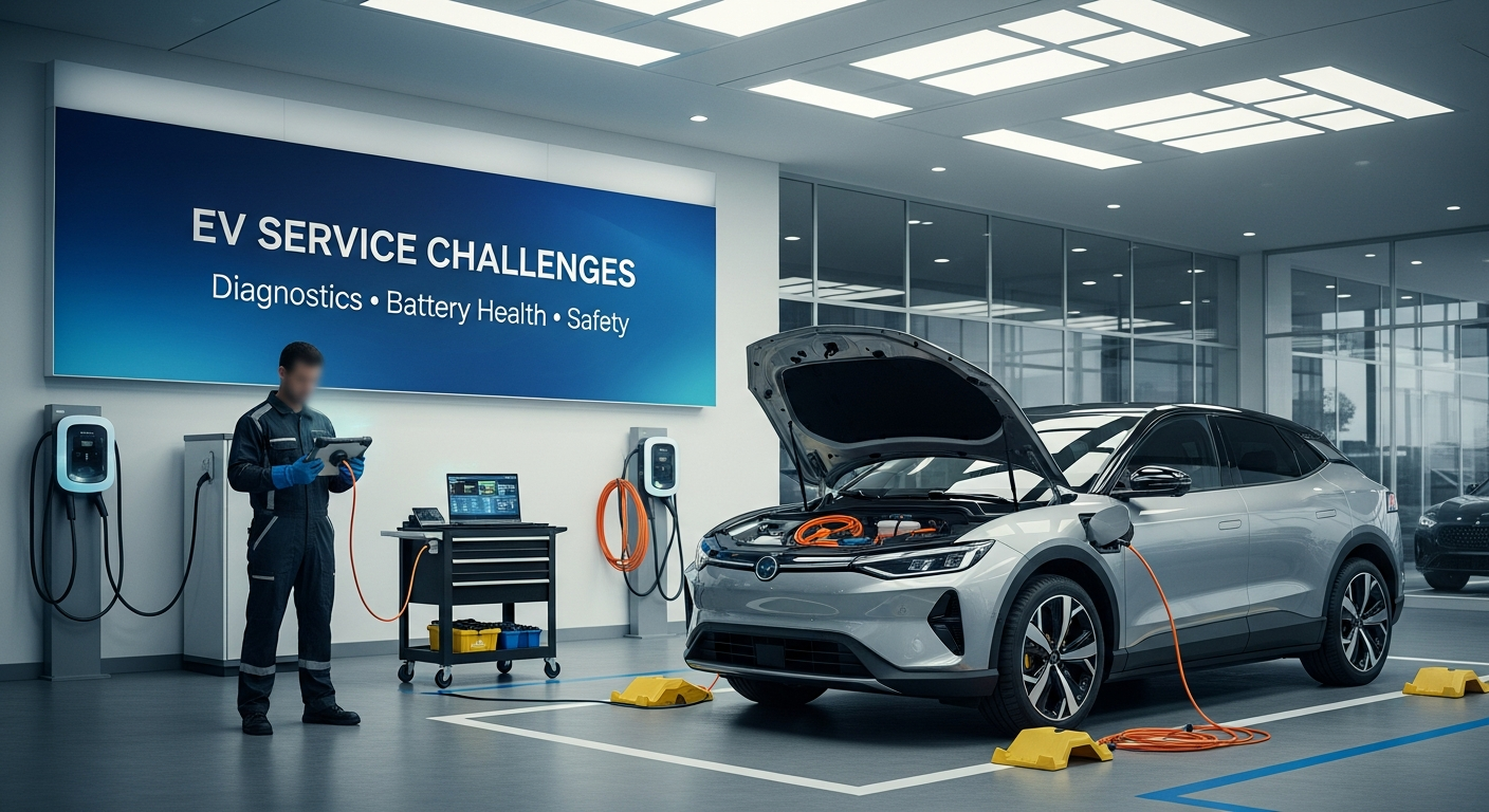 Electric vehicle service at a dealership