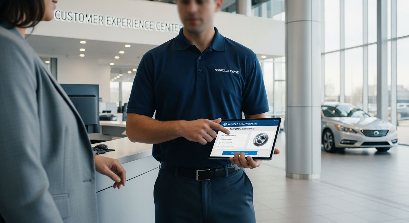 Digital technology enhancing dealership service communication.