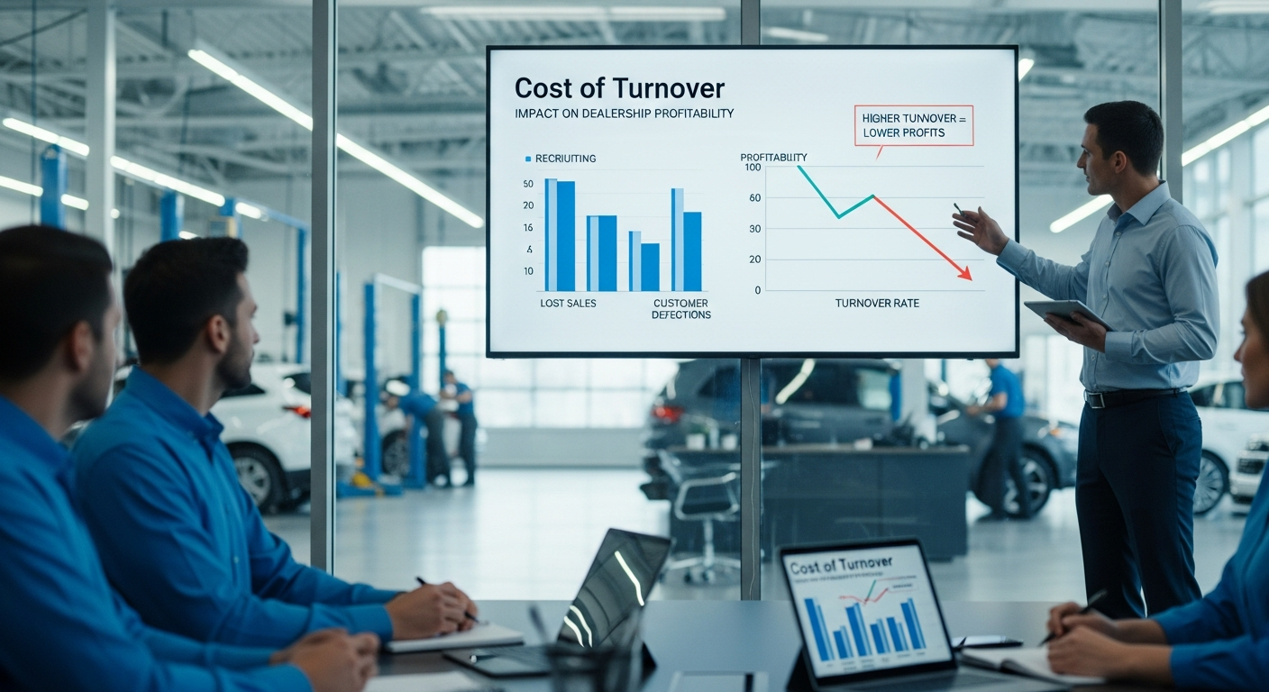 Cost of turnover chart for service advisors.