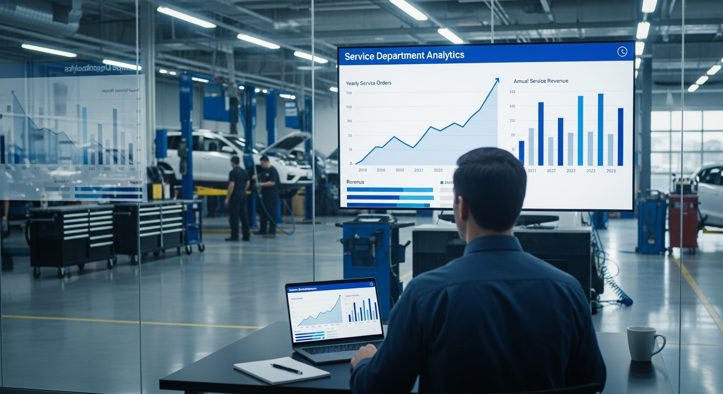 Service order and revenue trend graph