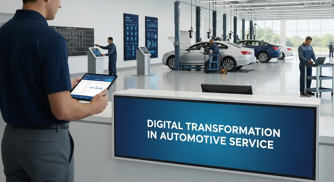 Digital tools in a dealership service department