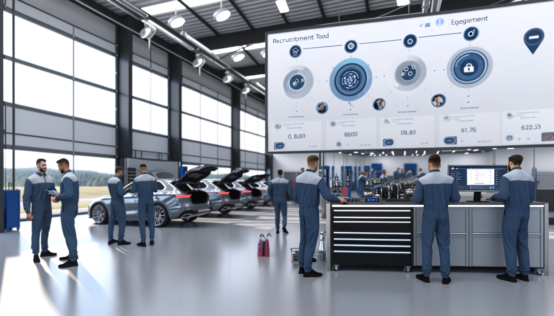 Recruitment automation tool interface