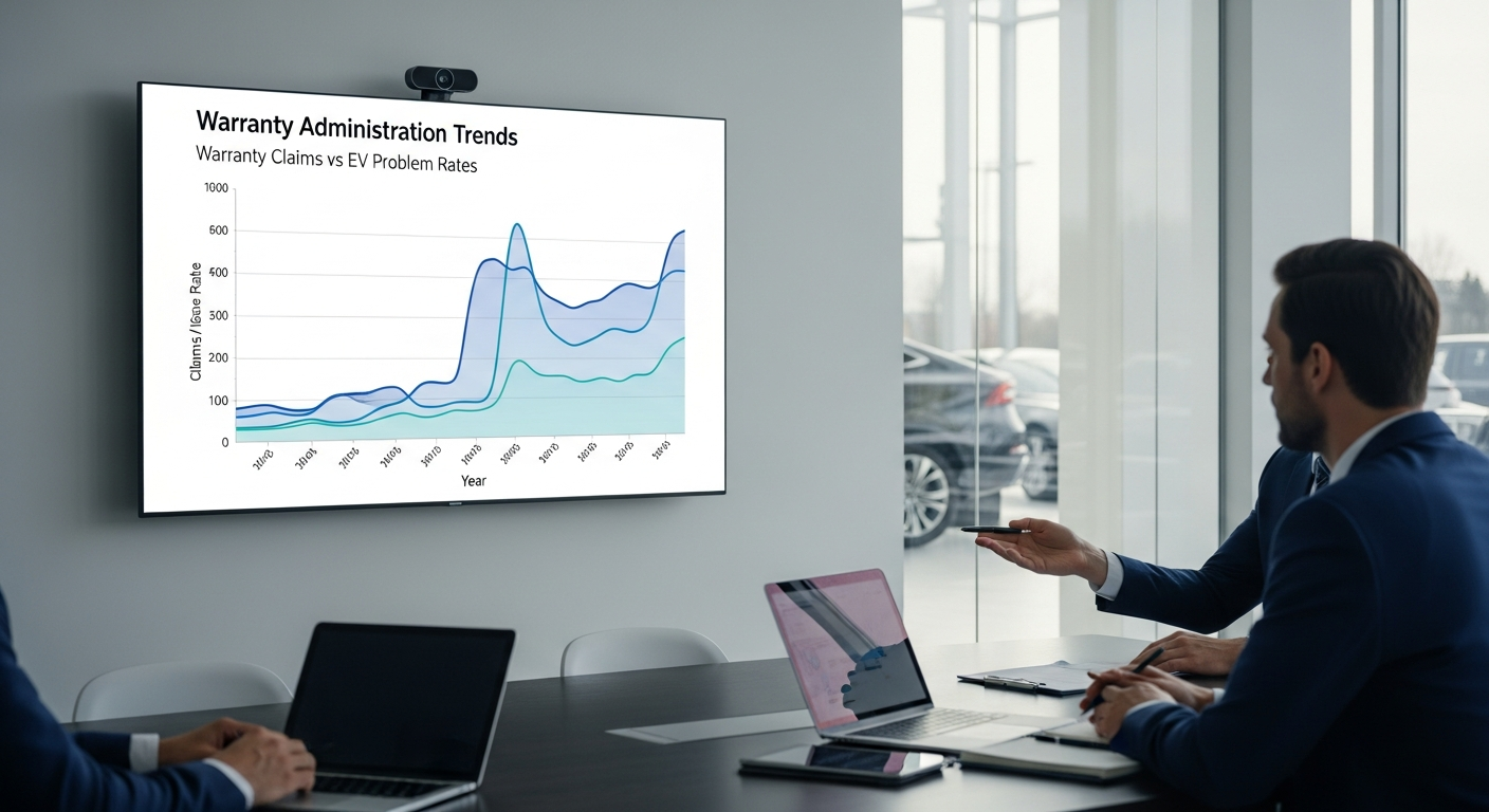 Warranty claims and EV trends chart
