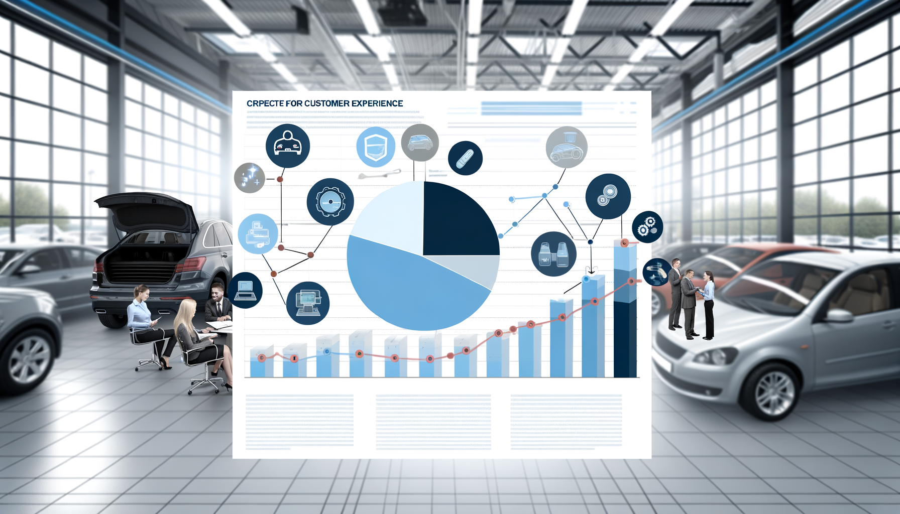 Chart of key customer experience metrics in automotive service