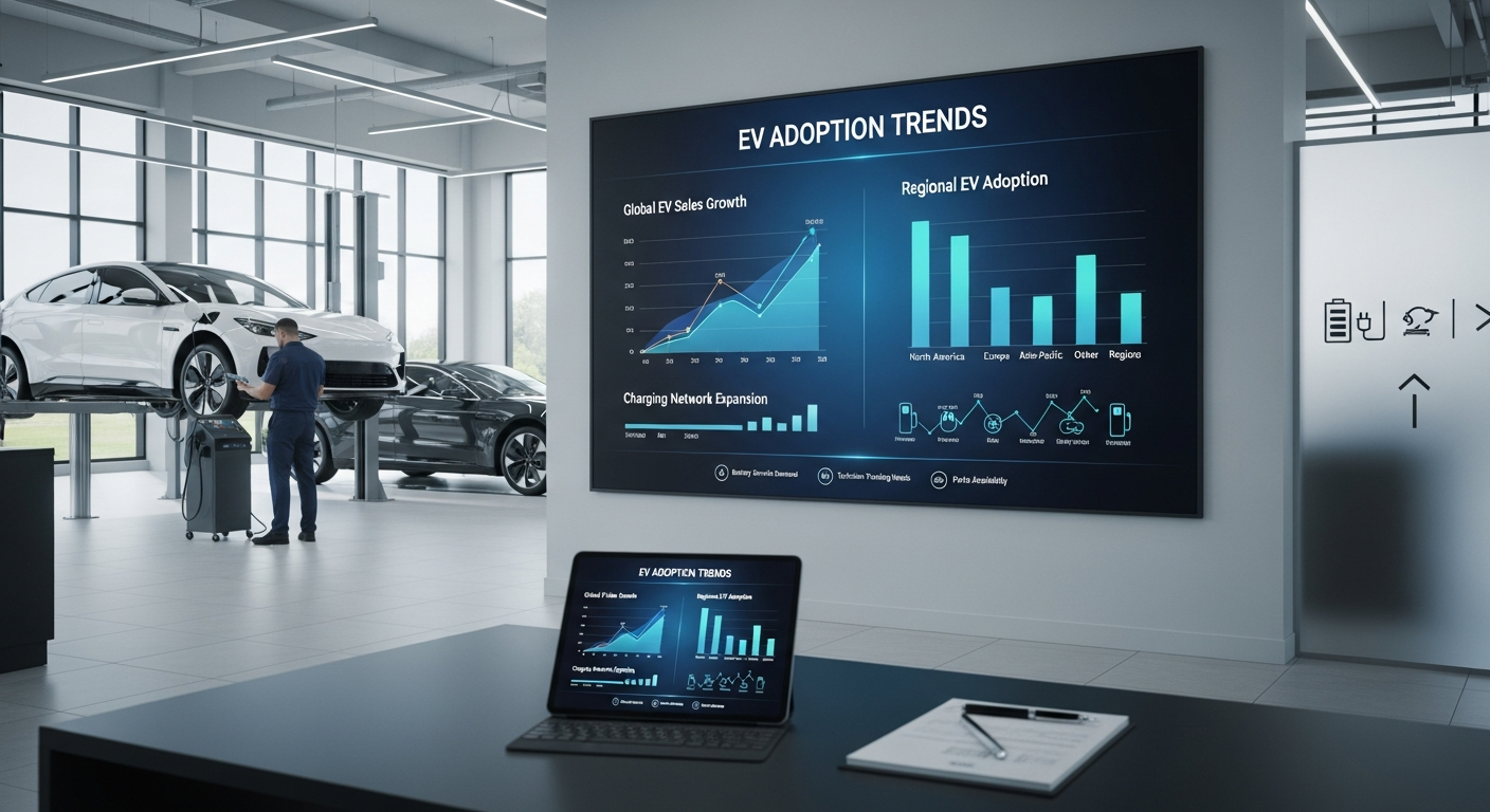 Infographic of EV market trends