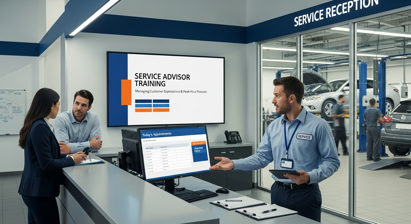 Service advisor challenges illustration