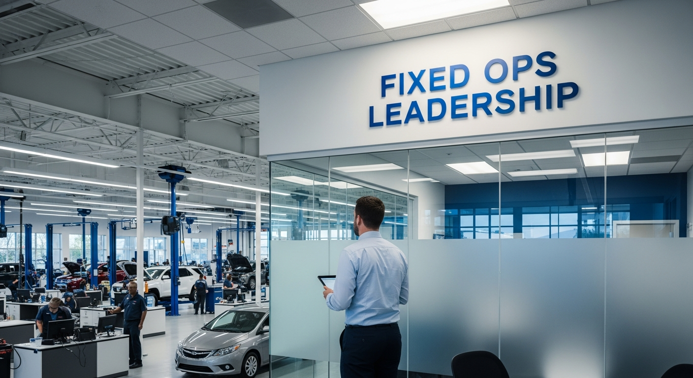 Busy automotive service department with challenges