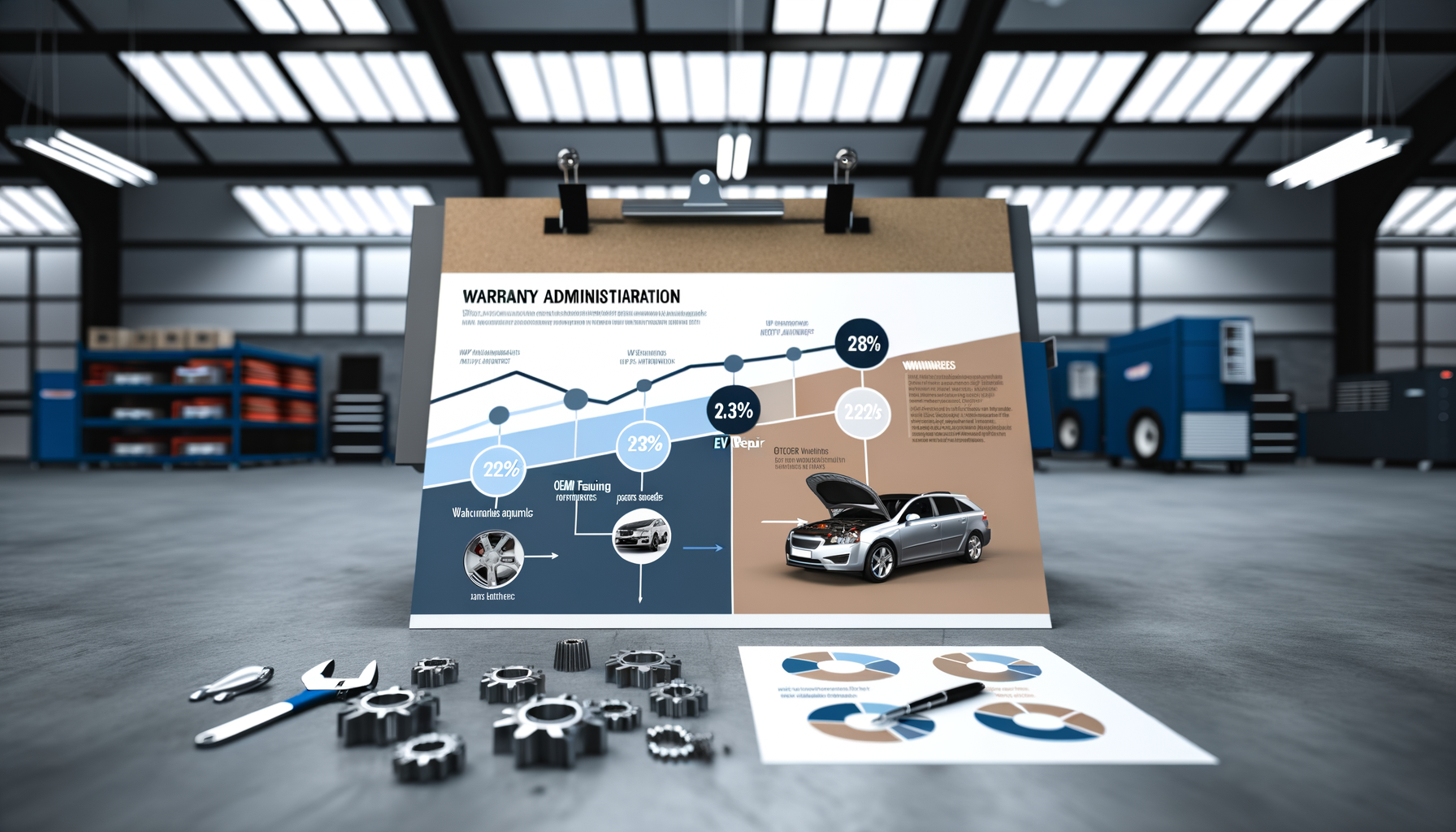 Infographic of trends in dealership warranty administration in 2025